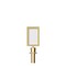 Montour Line Stanchion Post Top Sign Frame 7 x 11 in. V Polished Brass HDSF-711-V-PB - alternate 1